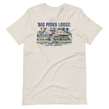 Load image into Gallery viewer, Vintage Style Big Pines Lodge T-Shirt - 1930s Ad Card Print - California
