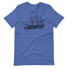 Load image into Gallery viewer, 1905 Fully Rigged Ship Print T-Shirt - Multiple Colors and Sizes - Unisex - High Quality - Fashion - Sails
