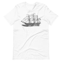 Load image into Gallery viewer, 1905 Fully Rigged Ship Print T-Shirt - Multiple Colors and Sizes - Unisex - High Quality - Fashion - Sails
