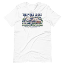 Load image into Gallery viewer, Vintage Style Big Pines Lodge T-Shirt - 1930s Ad Card Print - California
