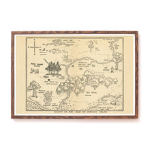 Load image into Gallery viewer, Winnie the Pooh 100 Acre Wood Map POSTER (up to 24&quot; x 36&quot;) - Kids - Children - Art
