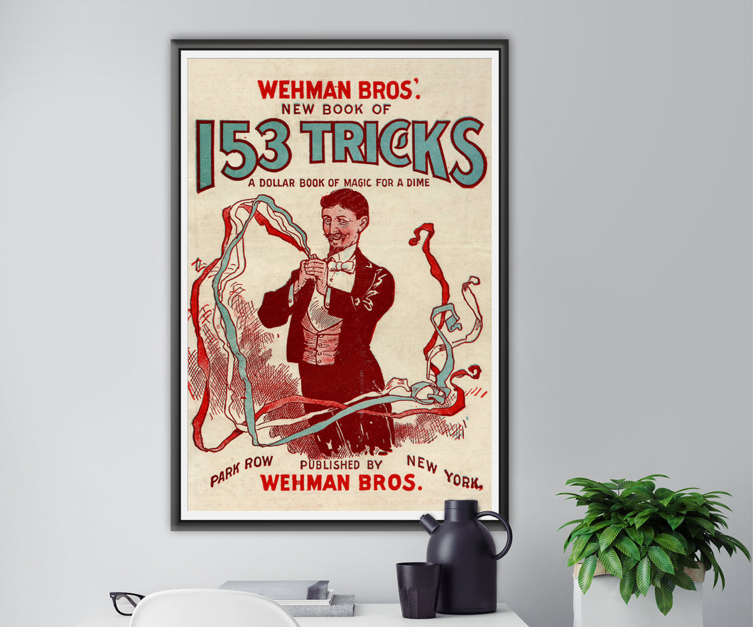 1907 New Book of Tricks Magic POSTER! (up to 24