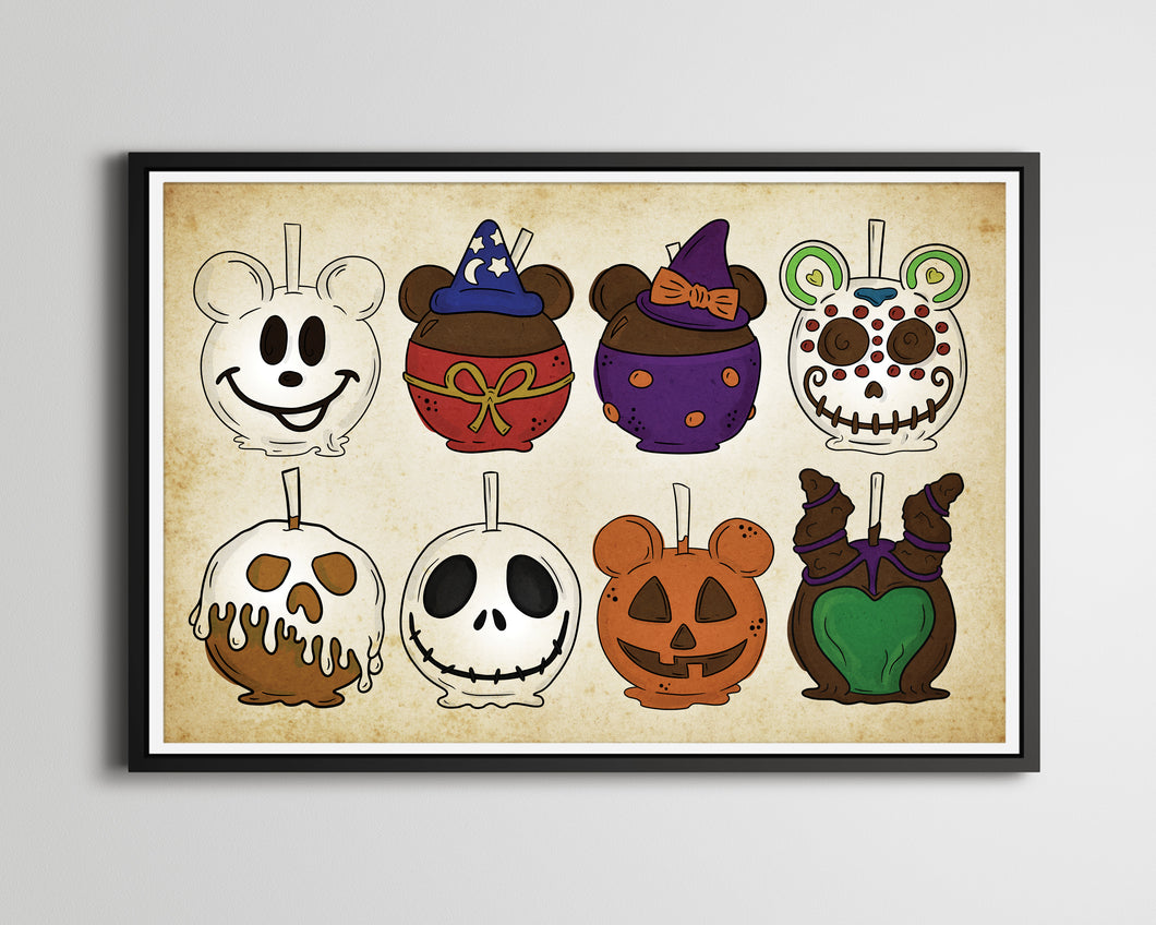 Spooky Disney Caramel Apples POSTER! (up to 24