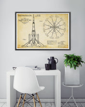 Load image into Gallery viewer, 1968 Disneyland Rocket Jets Patent POSTER! - Tomorrowland - Space - Vintage - Theme Park - Patent
