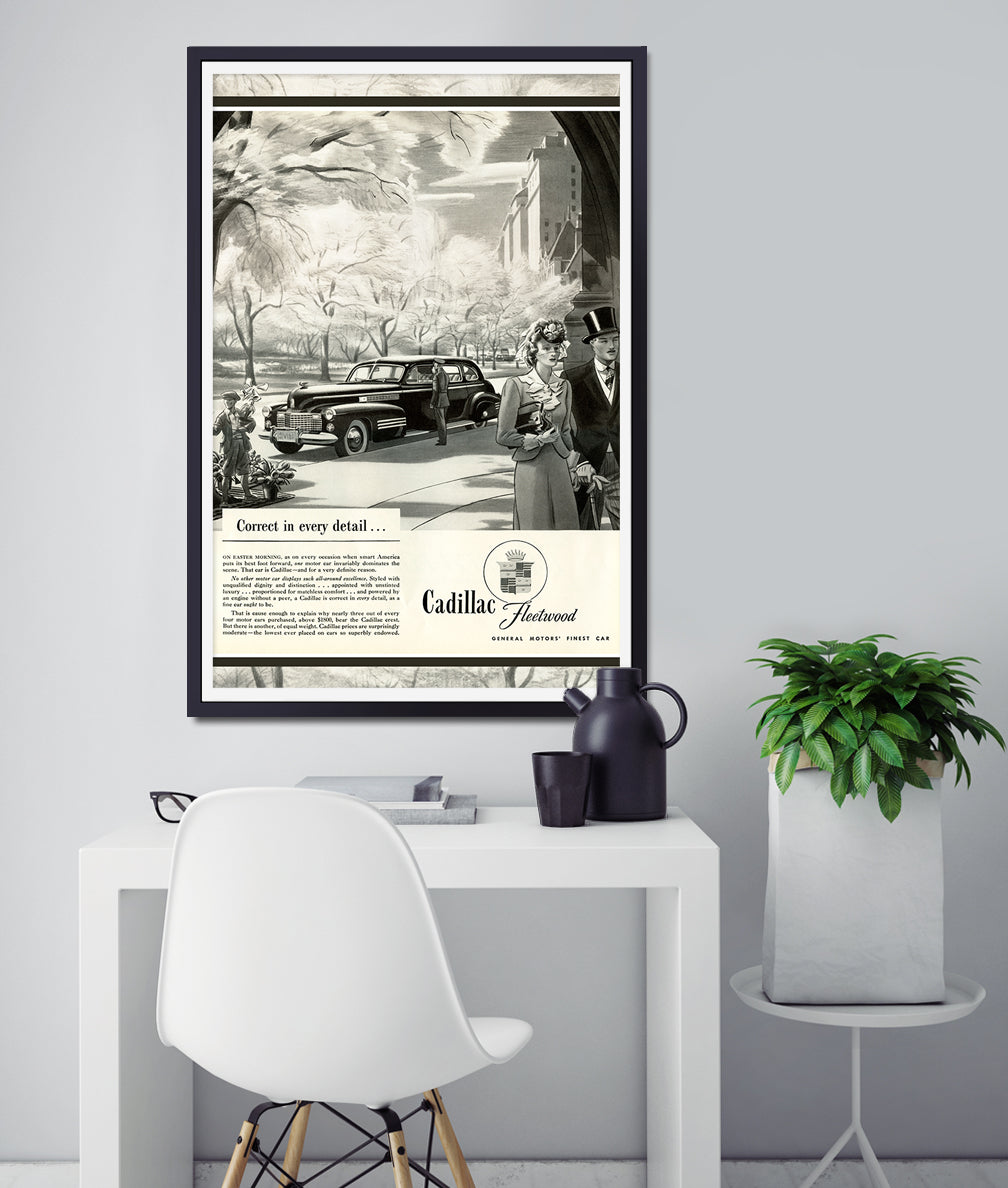 Vintage 1941 Cadillac Ad POSTER! - Multiple Sizes - Classic Cars