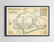 Load image into Gallery viewer, 1956 Disney Rocket to the Moon Patent Art POSTER! (up to 24&quot; x 36&quot;) - Tomorrowland
