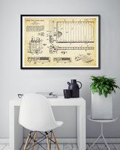 Load image into Gallery viewer, 1944 Ice Rink / Hockey Patent Art POSTER! (up to 24&quot; x 36&quot;) - Skating - Zamboni
