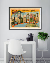 Load image into Gallery viewer, The Great SOUTHWEST Vintage Postcard POSTER! (up to 24 x 36) - Large Letter - Travel - Desert
