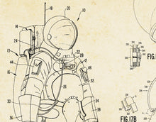 Load image into Gallery viewer, NASA 1968 Apollo Space Suit Patent Art POSTER! (up to 24 x 36) - Astronaut - Moon - Apollo 13
