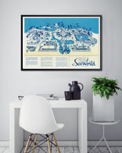 Load image into Gallery viewer, 1964 SEA WORLD San Diego Opening Year Map POSTER! (up to 24&quot; x 36&quot;) - California
