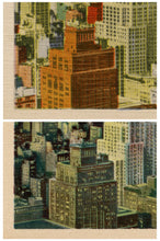 Load image into Gallery viewer, Empire State Building Night &amp; Day POSTER SET! (up to 24 x 36) - Vintage Postcards - New York City - Art Deco - Antique - Cityscape
