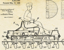 Load image into Gallery viewer, 1962 Disney &quot;Flying Saucers&quot; Ride Patent Art Poster! (up to 24&quot; x 36&quot;) - Attraction Print
