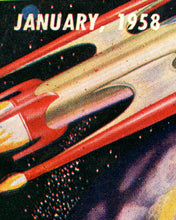 Load image into Gallery viewer, 1958 Vintage Sci-Fi POSTER! (up to 24&quot; x 36&quot;) - Science Fiction - Space - Rockets - Asteroids
