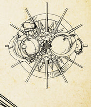 Load image into Gallery viewer, 1992 Disney Astro Orbiter Patent Art POSTER! (up to full-size 24&quot; x 36&quot;) - Tomorrowland - Rocket Jets - Space - Planets - Disneyland - Rides
