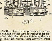 Load image into Gallery viewer, 1920 Ford Model T Engine Patent Art POSTER! (up to full-size 24&quot; x 36&quot;) - Automobilia - Cars - Car Poster - Blueprints - Mechanic - Gearhead
