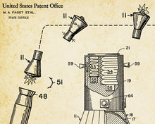 Load image into Gallery viewer, 1963 NASA Space Capsule Patent Poster! (up to 24 x 36 inches) - Mercury - Apollo - Astronauts
