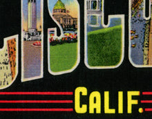 Load image into Gallery viewer, San Francisco Large Letter Postcard POSTER! (up to 24&quot; x 36&quot;) - Greetings - California - Travel
