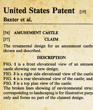 Load image into Gallery viewer, Disneyland Paris CASTLE Patent Art POSTER! (up to 24 x 36) - Euro Disney - France
