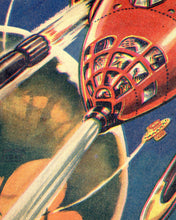 Load image into Gallery viewer, Vintage Style 1950&#39;s Science Fiction POSTER! - (up to 24&quot; x 36&quot;) - Spaceship - Rocket
