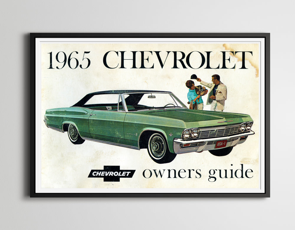 1965 Chevy Impala Owners Guide POSTER! (up to 24