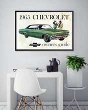 Load image into Gallery viewer, 1965 Chevy Impala Owners Guide POSTER! (up to 24&quot; x 36&quot;) - Classic Car - Vintage
