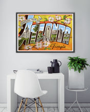 Load image into Gallery viewer, 1940&#39;s ATLANTA Vintage POSTER! (up to 24&quot; x 36&quot;) - Travel - Georgia - Large Letter
