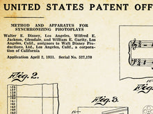 Load image into Gallery viewer, 1933 Disney Animated Music Patent POSTER! (up to 24&quot; x 36&quot;) - Movies - Film - Art
