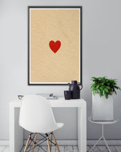 Load image into Gallery viewer, 1870 Ace of Hearts Playing Card POSTER! (up to 24&quot; x 36&quot;) - Las Vegas - Gambling - Poker - Love
