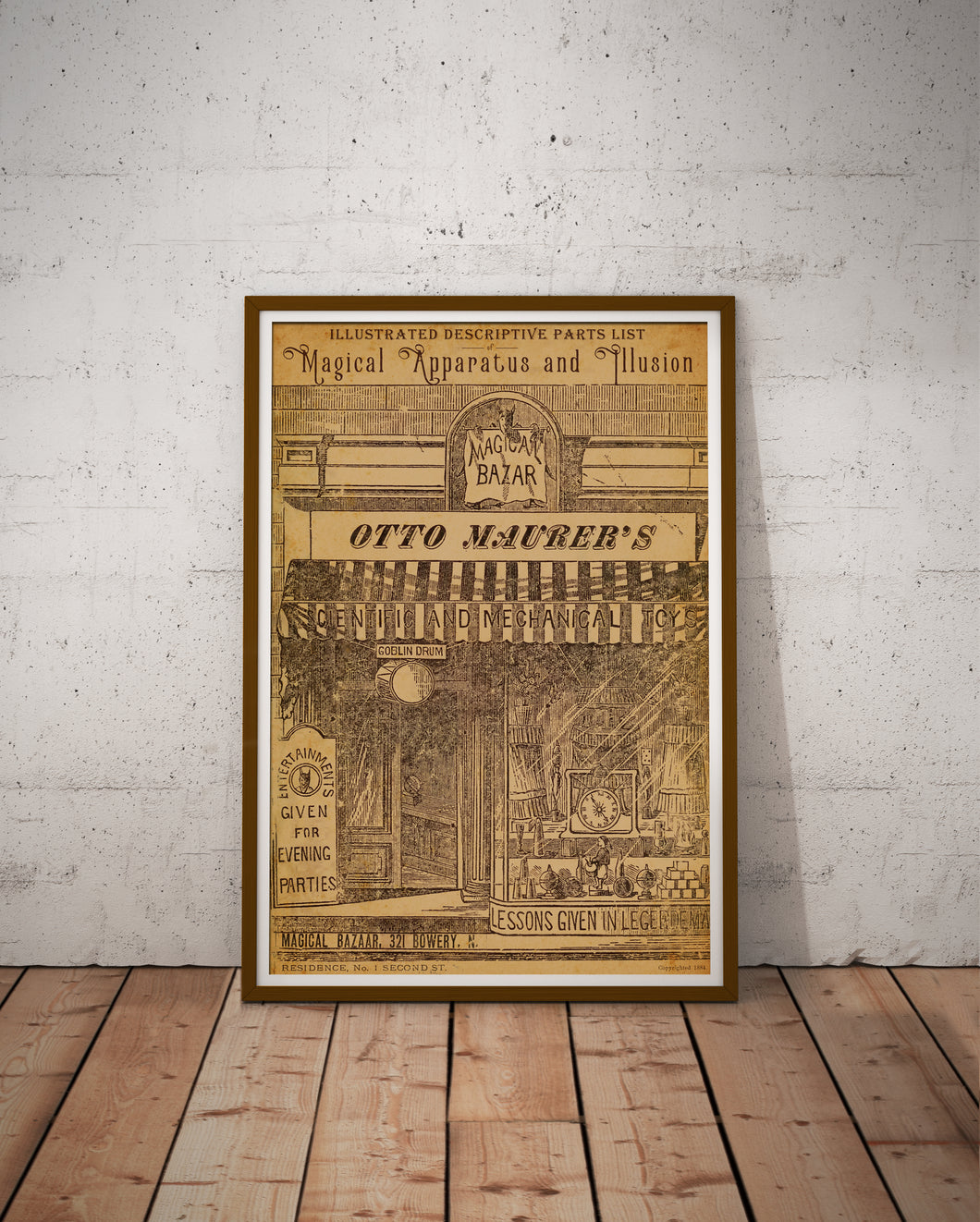 1884 Magic Shop Catalogue Cover POSTER! (up to 24