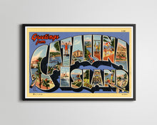 Load image into Gallery viewer, Vintage CATALINA ISLAND Large Letter Postcard POSTER! (up to 24x36) - Antique - California
