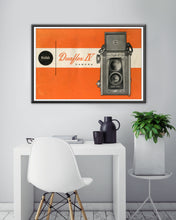 Load image into Gallery viewer, 1950&#39;s Duaflex IV Camera Manual POSTER! (up to 24 x 36 inches) - Kodak - Orange - Film - Photography
