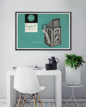 Load image into Gallery viewer, 1950&#39;s Duaflex Camera Manual POSTER! (up to 24 x 36 inches) - Kodak - Teal - Film - Photos
