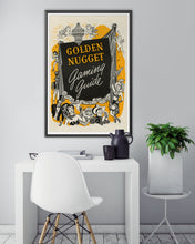 Load image into Gallery viewer, 1949 Golden Nugget Casino Gaming Guide POSTER! (up to 24&quot; x 36&quot;) - Las Vegas - Gambling Hall - Poker - Southwest
