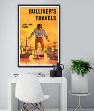 Load image into Gallery viewer, Gulliver&#39;s Travels 1965 Book Cover POSTER! (up to 24&quot;x36&quot;) - Vintage - Jonathan Swift
