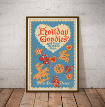 Load image into Gallery viewer, 1952 Holiday Goodies Cookie POSTER! (up to 24&quot; x 36&quot;) - Decoration - Christmas - Baking - Kitchen
