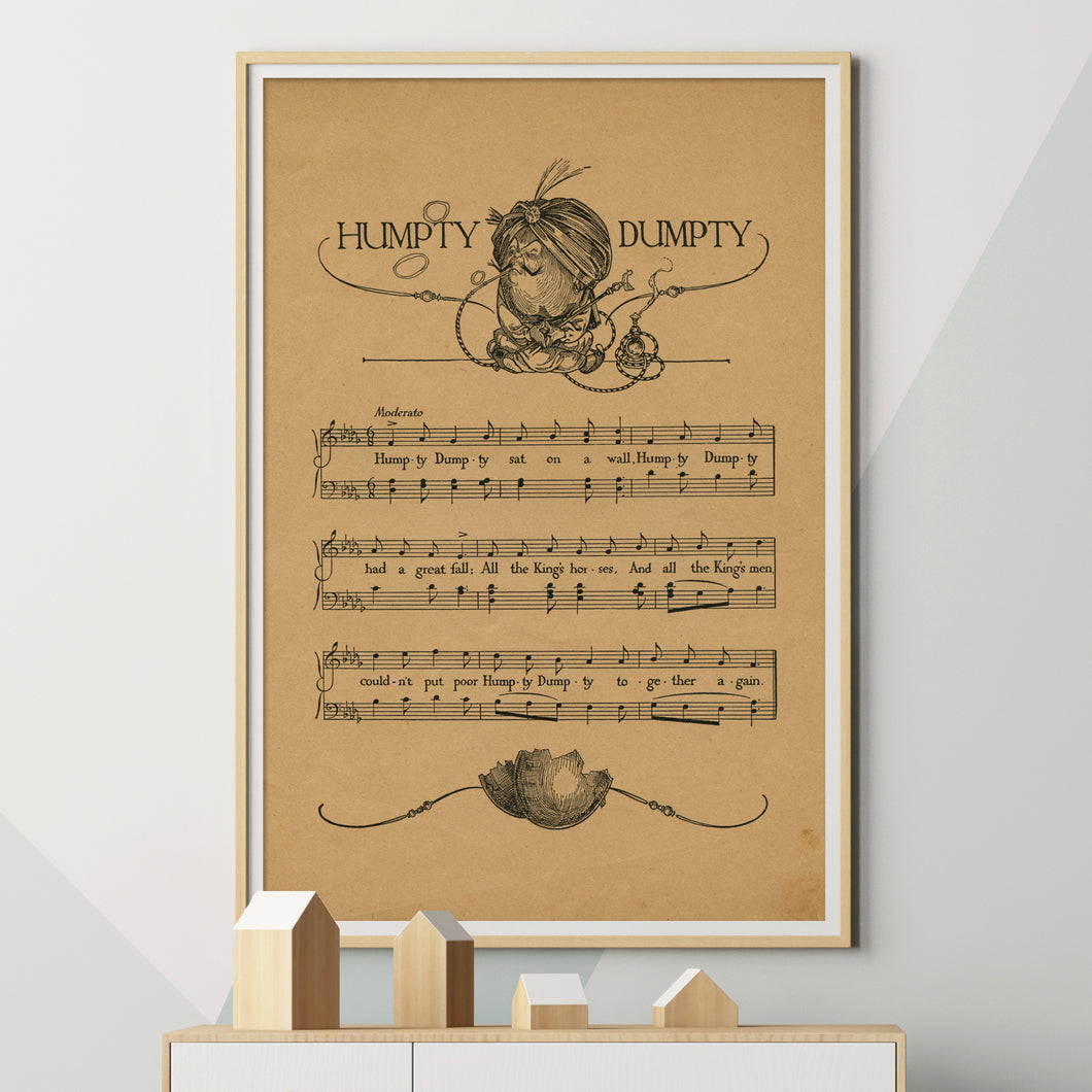 Vintage Nursery Rhyme Songs POSTERS (up to 24