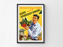 Load image into Gallery viewer, 1944 Home Workshop Magazine POSTER! (up to 24&quot; x 36&quot;) - Woodworking - Wood - Tools - Hardware - Garage - Mid Century
