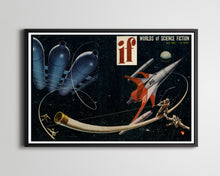 Load image into Gallery viewer, 1954 Science Fiction POSTER! (up to 24&quot; x 36&quot;) - Space Station - Astronauts - Spaceship
