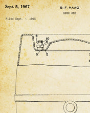 Load image into Gallery viewer, 1967 BEER KEG Patent POSTER! (up to 24&quot; x 36&quot;) - Bar
