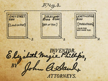 Load image into Gallery viewer, 1924 Landlord&#39;s Game Patent POSTER! (up to 24&quot; x 36&quot;) - Board Game - Gaming History
