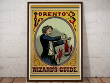 Load image into Gallery viewer, 1878 Antique Magic POSTER! (up to 24 x 36) - Lorento&#39;s Wizards&#39; Guide - Magician - Vintage
