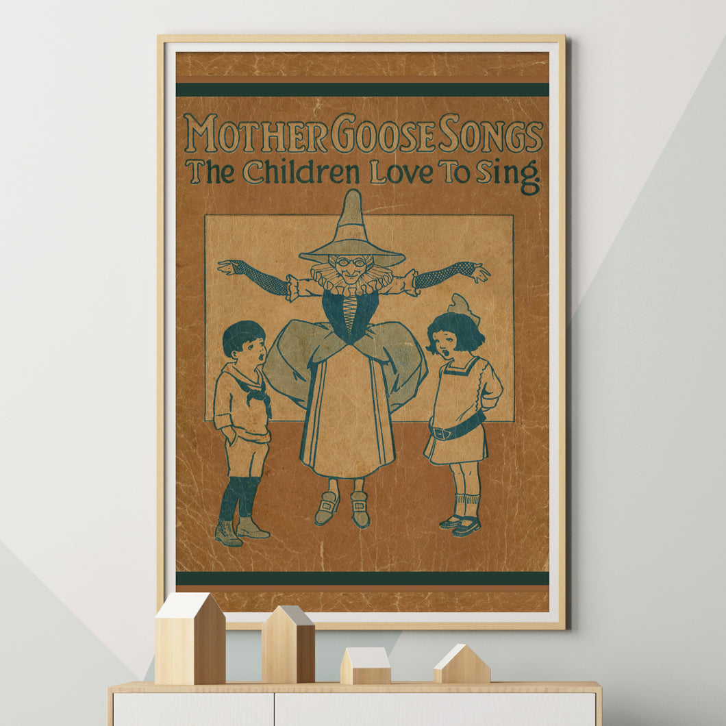 1917 Mother Goose Songs Children Love to Sing POSTER! (up to 24