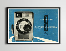 Load image into Gallery viewer, 1960 Movie Camera POSTER! (up to 24&quot; x 36&quot;) - Vintage Film - Kodak Brownie
