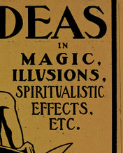 Load image into Gallery viewer, 1902 Magic, Illusions, &amp; Spiritualism POSTER! (up to 24&quot; x 36&quot;) - Magician - Victorian
