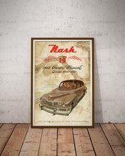 Load image into Gallery viewer, POSTER of a 1948 NASH Owner&#39;s Manual! (up to 24&quot; x 36&quot;) - Cars - Gifts - Vintage
