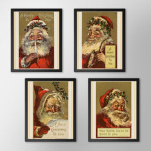 Load image into Gallery viewer, 1908 Vintage Santa Claus POSTER! (up to 24&quot; x 36&quot;) - Happy Christmas - Decorations - Wall Hanging
