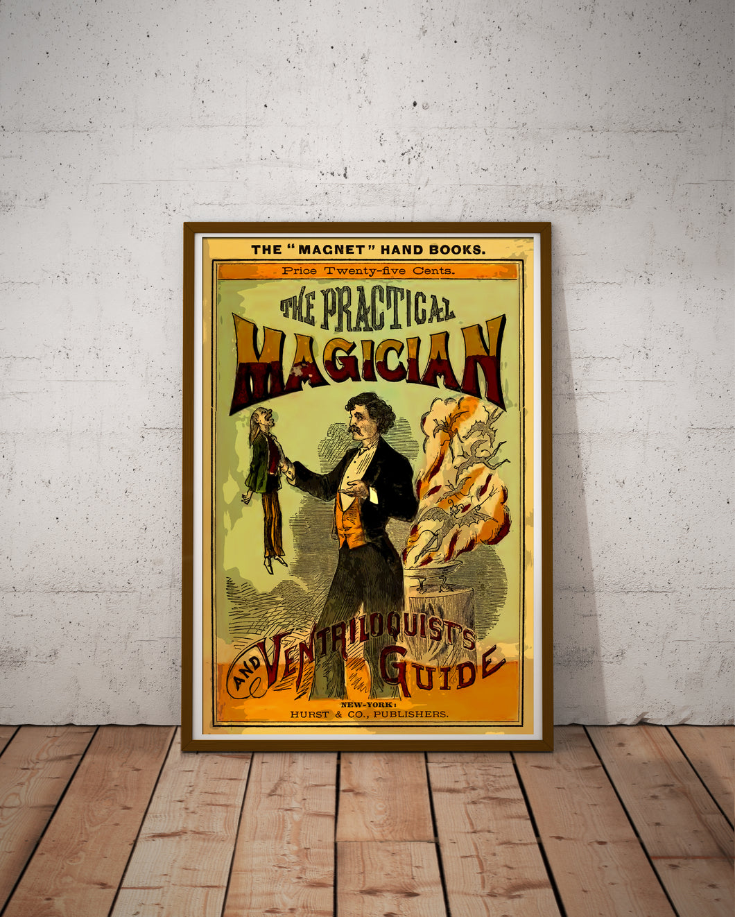 1876 Magician's and Ventriloquist's Guide POSTER! (up to 24