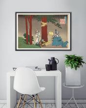 Load image into Gallery viewer, Tanooki Mario Hokusai Painting! - Original POSTER! (up to 24&quot; x 36&quot;) - Super Mario Bros. 3 - Nintendo - Sledge Bros. - Brothers - Raccoon
