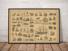 Load image into Gallery viewer, 1906 Ships and Nautical POSTER! (24 x 36 or smaller) - Webster Dictionary - Vintage
