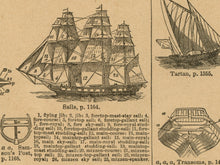 Load image into Gallery viewer, 1906 Ships and Nautical POSTER! (24 x 36 or smaller) - Webster Dictionary - Vintage
